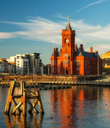 Blick auf Cardiff