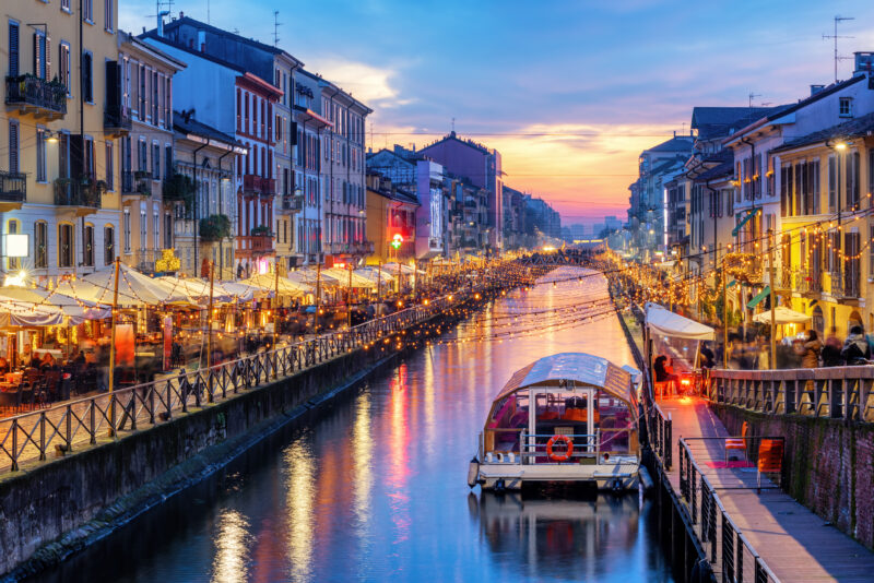 Naviglio Grande Kanal in Mailand