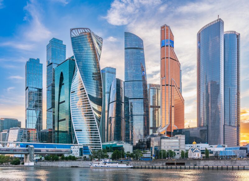 Skyline von Moskau